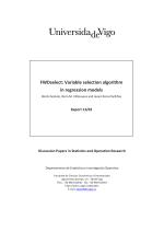 FWDselect: Variable selection algorithm in regression models