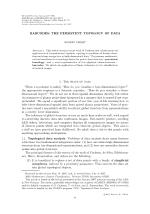BARCODES: THE PERSISTENT TOPOLOGY OF DATA