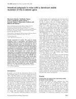 Intestinal polyposis in mice with a dominant stable mutation of the β-catenin gene