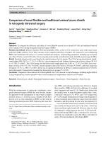 Comparison of novel flexible and traditional ureteral access sheath in retrograde intrarenal surgery