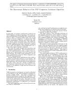 The Macroscopic Behavior of the TCP Congestion Avoidance Algorithm