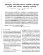 Leveraging Biomolecule and Natural Language through Multi-Modal Learning: A Survey