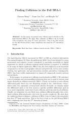 Finding Collisions in the Full SHA-1
