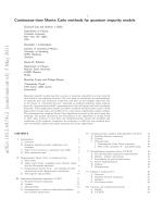 Continuous-time Monte Carlo methods for quantum impurity models