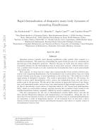 Rapid thermalization of dissipative many-body dynamics of commuting Hamiltonians