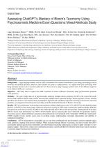 Assessing ChatGPT’s Mastery of Bloom’s Taxonomy Using Psychosomatic Medicine Exam Questions: Mixed-Methods Study