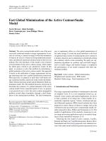 Fast Global Minimization of the Active Contour/Snake Model
