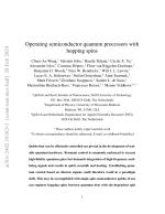 Operating semiconductor quantum processors with hopping spins