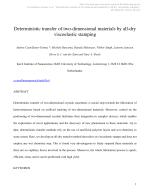 Deterministic transfer of two-dimensional materials by all-dry viscoelastic stamping