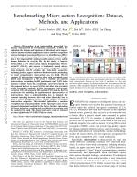 Benchmarking Micro-action Recognition: Dataset, Methods, and Applications