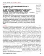 Metropolitan-scale heralded entanglement of solid-state qubits