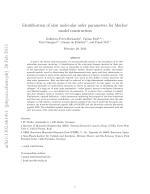 Identification of slow molecular order parameters for Markov model construction