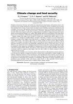 Climate change and food security