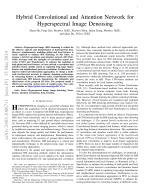 Hybrid Convolutional and Attention Network for Hyperspectral Image Denoising