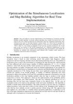Optimization of the Simultaneous Localization and Map Building Algorithm for Real Time Implementation