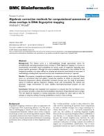 Algebraic correction methods for computational assessment of clone overlaps in DNA fingerprint mapping