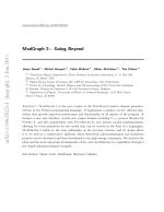 MadGraph 5 : Going Beyond