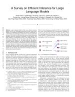 A Survey on Efficient Inference for Large Language Models
