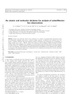 An atomic and molecular database for analysis of submillimetre line observations