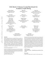 OAG-Bench: A Human-Curated Benchmark for Academic Graph Mining