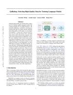QuRating: Selecting High-Quality Data for Training Language Models