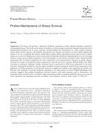 Proline Mechanisms of Stress Survival