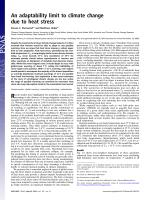 An adaptability limit to climate change due to heat stress