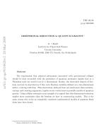 DIMENSIONAL REDUCTION in QUANTUM GRAVITY