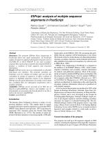 ESPript: analysis of multiple sequence alignments in PostScript