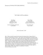 The Trouble with Overconfidence