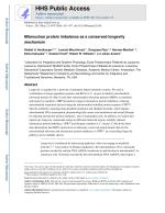 Mitonuclear protein imbalance as a conserved longevity mechanism