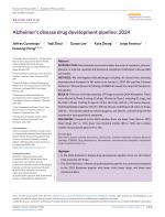 Alzheimer’s disease drug development pipeline: 2024