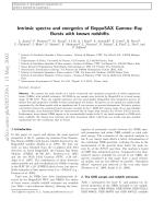 Intrinsic spectra and energetics of BeppoSAX Gamma-Ray Bursts with known redshifts