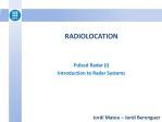 Pulsed Radar (I) Introduction to Radar Systems