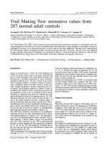 Trail Making Test: normative values from 287 normal adult controls