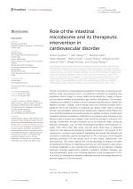 Role of the intestinal microbiome and its therapeutic intervention in cardiovascular disorder