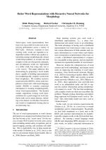 Better Word Representations with Recursive Neural Networks for Morphology