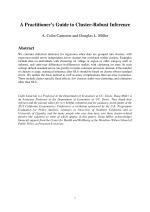 A Practitioner’s Guide to Cluster-Robust Inference