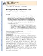 Meta-analysis of 74,046 individuals identifies 11 new susceptibility loci for Alzheimer’s disease