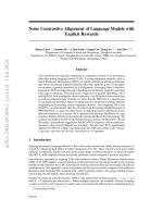 Noise Contrastive Alignment of Language Models with Explicit Rewards