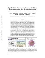 OpenFedLLM: Training Large Language Models on Decentralized Private Data via Federated Learning
