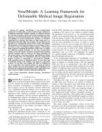 VoxelMorph: A Learning Framework for Deformable Medical Image Registration