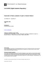 Observation of Weak Localization of Light in a Random Medium