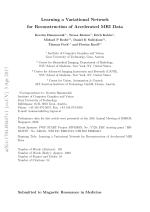 Learning a Variational Network for Reconstruction of Accelerated MRI Data