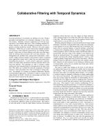 Collaborative Filtering with Temporal Dynamics