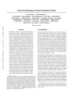 On the Societal Impact of Open Foundation Models