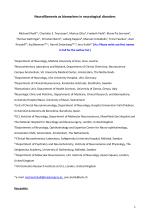 Neurofilaments as biomarkers in neurological disorders