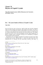 Physics of Liquid Crystals
