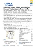 Classification of Intrinsically Disordered Regions and Proteins