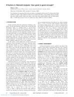 R factors in Rietveld analysis: How good is good enough?